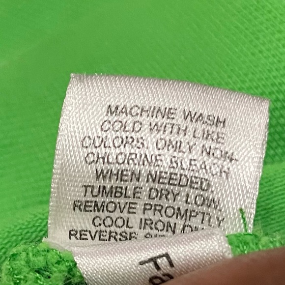 Express vintage emerald green polo w/large white lion logo embroidery / S / EUC - Picture 13 of 13